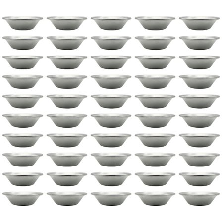 Pakke med 50 Non-stick Kageforme Metal Buddingforme Aluminium Æggetærteforme