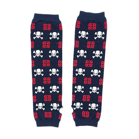 Armvärmare - Dödskallar och Malteserkors svart, röd och vit