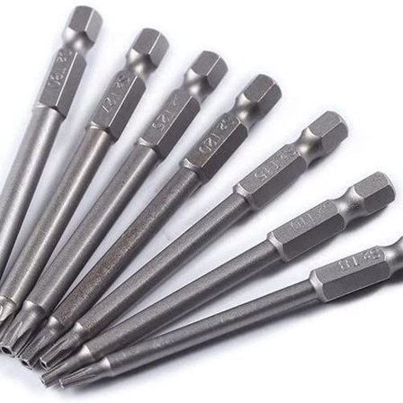 T8-T30 75 mm Sternkopf lang Stahl Torx Multifunktion Bit Set Cisea