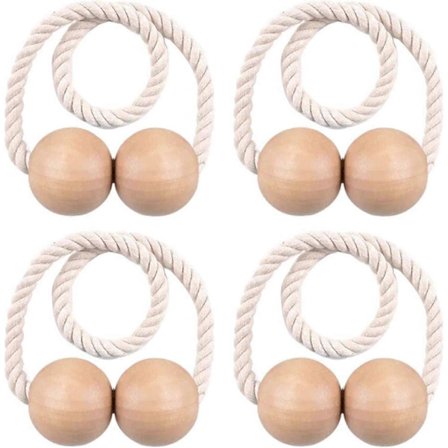 4-pack Magnetic Curtain Tiebacks, Strong and Durable, Office, Window Decoration, Beautiful and Trendy