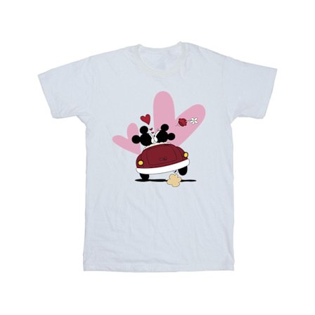 Disney Boys Mickey Mouse Car Print T-Shirt 5-6 år Vit