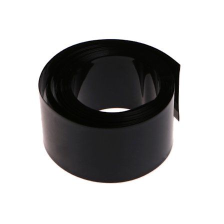 2m PVC Krympeflex Rør Wrap Kit Til 18650 18500 Batteri Flad Rund 18.5m