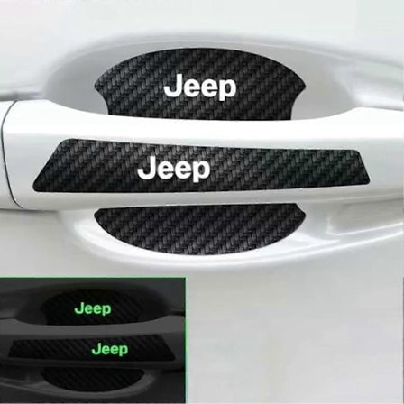 8 stk. Selvlysende Bil Dørhåndtag Skål Mærkater Høj Elastisk Skål Klistermærke Egnet Kompatibel med Mitsubishi-Perfet