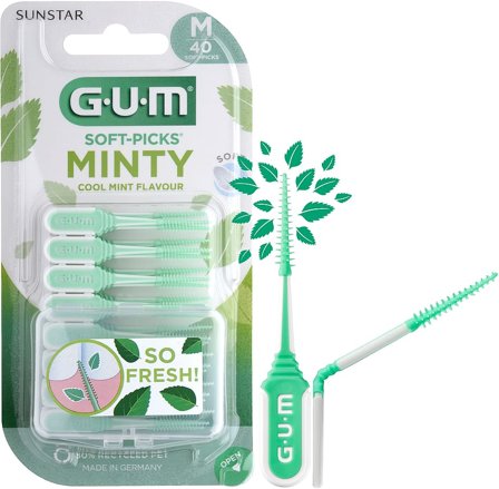 GUM Soft-Picks Comfort Flex M 40 stk, Medicin & Pleje, Mund & Tandpleje, Tandstikker