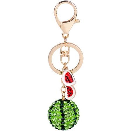 Söt vattenmelon Crystal Rhinestone nyckelring