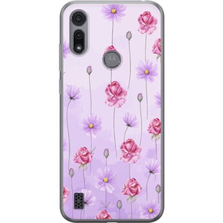 Yhteensopiva Puhelinkuori Motorola Moto E6i Petal Reverie Lilac Mist