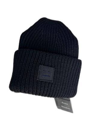 Svart stickad mössa Acne Studios