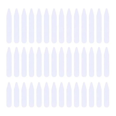 300 stk. skjortekraver i plastik til mænd - kravestøtter til skjorter, magnetiske kraver, kravestivere