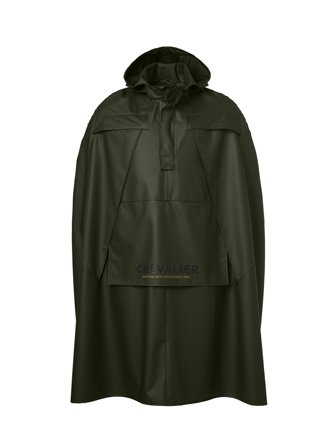 Chevalier Stratus Regenponcho, Herren - Wasserdicht, Winddicht, PU-Material, Geräuscharme Konstruktion-Ideal für Jagd und Outdoor, Dunkelgrün