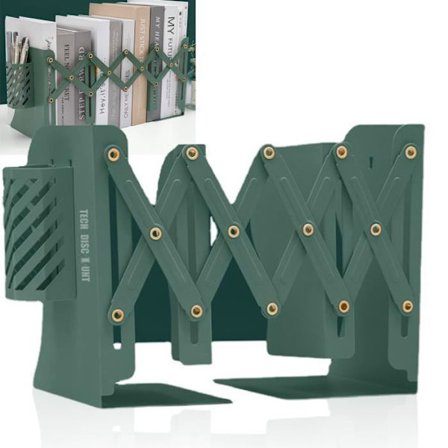 TD Office Infällbar hylla Bokställ Infällbar bokställning Grönt bokstöd Creative Office Infällbar hylla