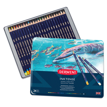 Derwent Inktense Akvarellblyanter 24-sett