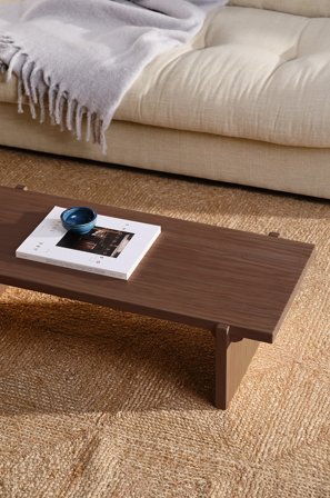 Jotex - Salongbord 40x100 Cm Mørk brun - TOTTORI - Kjøp Sofabord hos Jotex