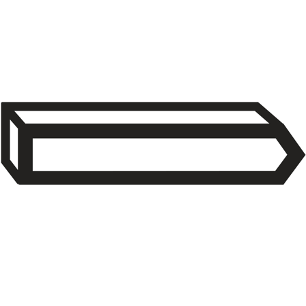 Bosch 1609200390 Stift Type 40, 23 mm, 1000-pakning, Innfesting