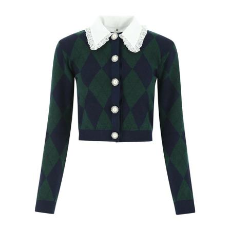 Alessandra Rich, Cardigans Zielony, Kobieta, Rozmiar: S
