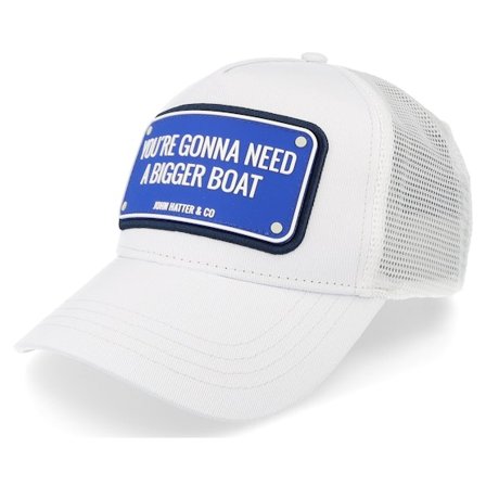 John Hatter & Co - White trucker Caps - Bigger Boat White Trucker @ Hatstore