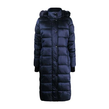 Michael Kors, Iridescent Belted Padded Coat Niebieski, Kobieta, Rozmiar: XS