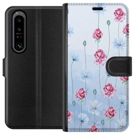 Kompatibelt Lommeboketui til Sony Xperia 1 IV Petal Reverie Sky Blue
