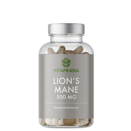 Vitaprana Lions Mane 500 mg 100 kapsler