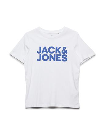 Jjecorp Logo Tee Ss Crew Neck Noos Jr T-shirt Hvid Jack & J S