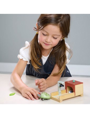 Tender Leaf Dollhouse Set - Pet Turtle - Red - ONE SIZE