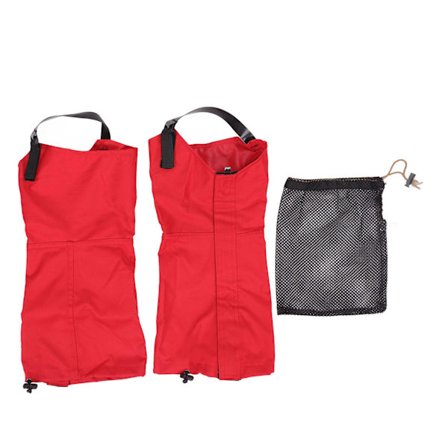 Vedenpitävät unisex-lumisuojat 600D Ripstop Oxford -kangasta, vaelluskengän suojukset, ulkokäyttöön, talvi, punainen