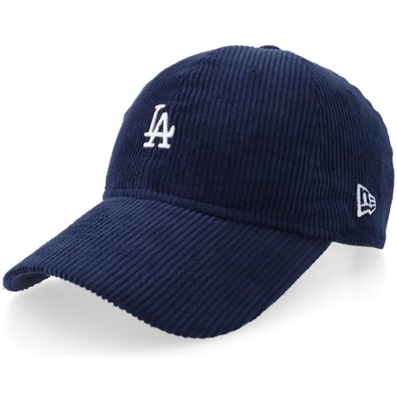 New Era - MLB Bleu unconstructed Casquette - Los Angeles Dodgers Corduroy 9TWENTY Navy Dad Cap @ Hatstore