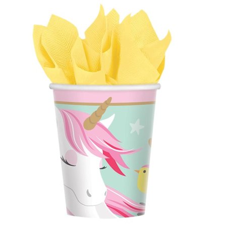 Yksisarvinen yksittäiskupit 8 kpl 250 ml