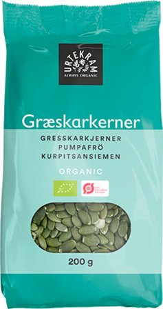 Urtekram Græskarkerner Ø 200 g, Helse & Madvarer, Kerner & Frø, Kerner