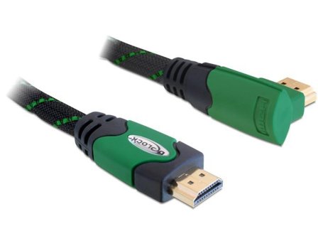 Delock High Speed HDMI with Ethernet - HDMI-kabel med Ethernet - 2 m