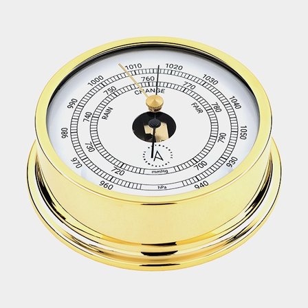 Barometro Autonautic Pacific B120D, Ø110/120 mm, ottone placcato oro