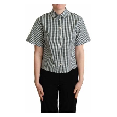 Dolce & Gabbana Short Sleeve Shirts Grøn, Dame Skjorter