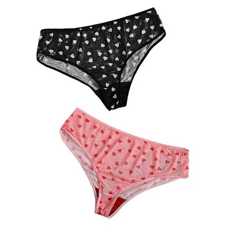 Stora Storlekar Sexiga Damunderkläder Damtrosor Härliga Spetsunderkläder Tvåpack