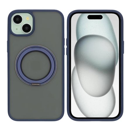 iPhone 15 Plus Mobilskal med Magsafe Stativ - Blå