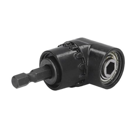 Rätvinklig Borradapter Vinklad Bitshållare Fäste 1/4in Hex Skaft Tillbehör