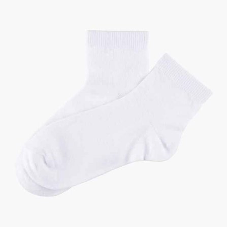 Biltema - Ankelstrømper hvite fem par str. 32–35