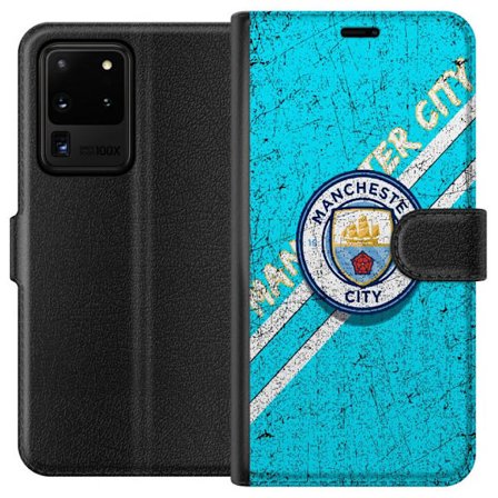 Kompatibelt Lommeboketui til Samsung Galaxy S20 Ultra Manchester City Fotball Fotball Premier