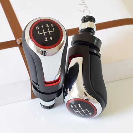 For VW Volkswagen Golf 5/6 MK5/6 Scirocco(2009) Octavia Manuell Girspak Girspakkule 5 6 Gir Håndball Bil Styling Krom-5 Gir