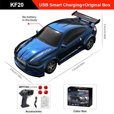 1/64 2.4G High Speed ​​Drift Rc Car 4WD Kaukosäädin Auto Neliveto Radio Ohjattu Mini GTR Kilpamalli Poika Lelu Lahjat
