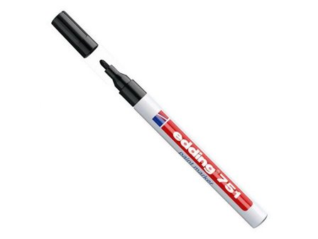 edding Märkpenna 751 Paint Marker rund 1-2mm svart - Lyreco - Kontorsmaterial - Pennor - Märkpennor - Rund spets
