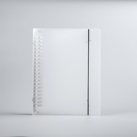 Transparent A5-perm med 20 ringer