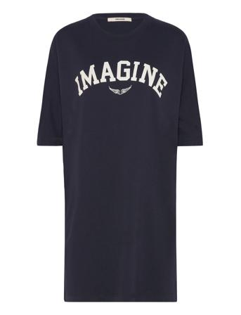 Portman St Imagine Knälång Klänning Navy Zadig & Voltaire