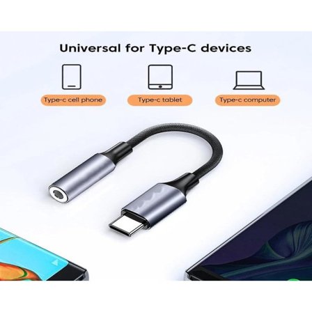 USB C - 3,5 mm:n äänilähtö, tyyppi C - kuulokeadapteri Aux Dongle Hi-res Dac -siru Kuulokkeiden kaapelimuunnin (FMY)
