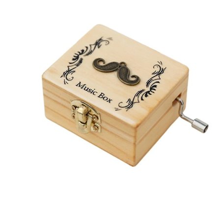 Musikalsk træ lasergraveret vintage håndsvinget søde kasser bedste unikke gaver til Valentinsdag/Thanksgiving, 3*1*2inch(3*1*2inch)