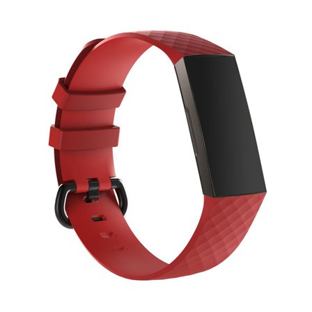 Silikonarmband till Fitbit Charge 3 & 4 - Röd | Armband Från Yedi