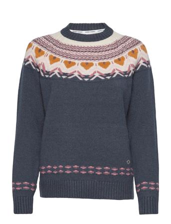 Sundve Knit Pullover Blå Kari Traa*Betinget Tilbud