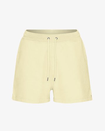 Women Organic Sweatshorts - Soft Yellow
