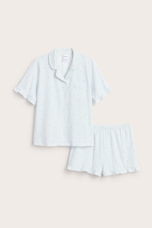 Kappahl | Kortermet bomullspyjamas Blå 170 | Blå