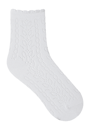 BleuForêt Socka i spets Sockor Dam Vit 36/38