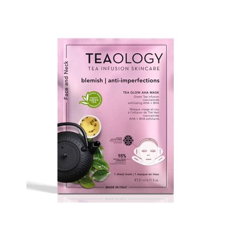 Teaology Tea Glow AHA Mask Maschera Anti-Imperfezioni Viso/Collo