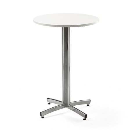 Bar table SANNA, Ø700x1050 mm, chrome/white